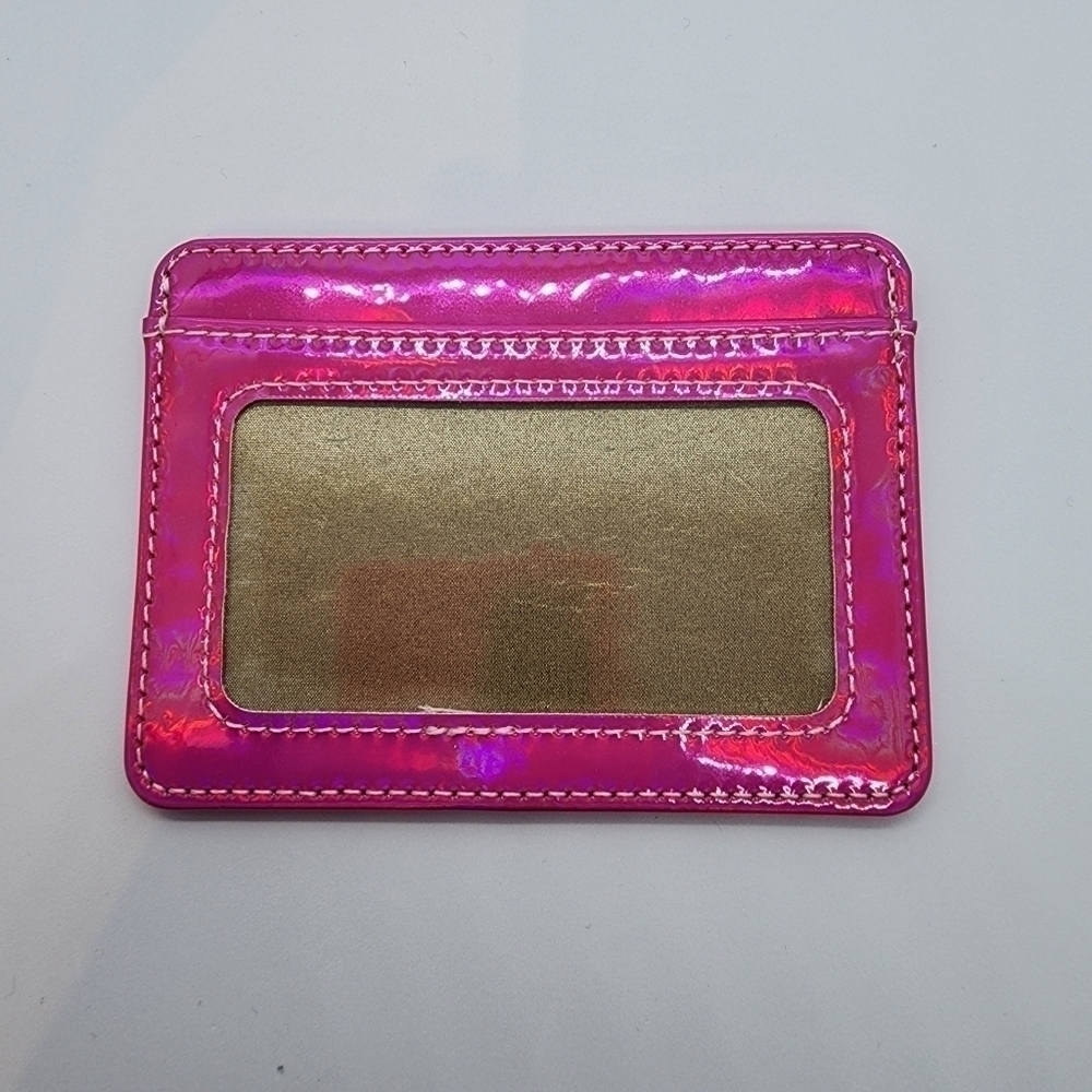 Metallic Pink Small Slim Card Holder